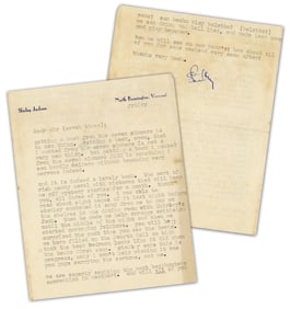 Super Scarce Shirley Jackson TLS With Great Literary Content: Page-Turning Reading, Overflowing