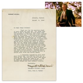 Margaret Mitchell TLS Re: "North Georgia people… with Irish and Scotch names" - A Character