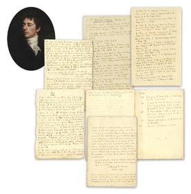 Robert Southey 6pp Manuscript Notes on Unfinished History of Portugal