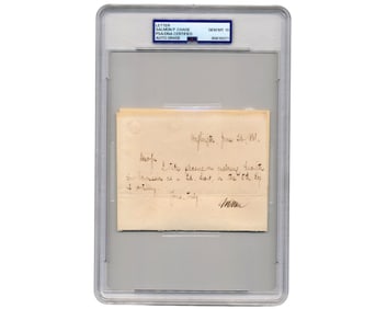 S.P. Chase ALS, PSA GEM MT 10, Promotes Lieut. Mortally Wounded at Battle of Cedar Creek