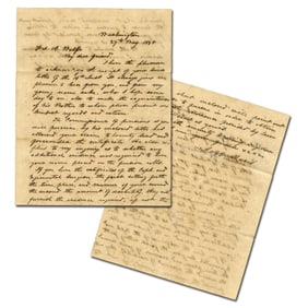 Jefferson Davis To Vet of the Mex War On Pension for Battle Buena Vista Wounds Where Davis was Also