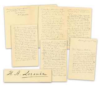 Hendrik Lorentz 5pp ALS to Columbia Physics Professor on "The Theory of Electrons" 1909 Publication