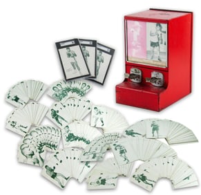 Cassius Clay Original Find Exhibits Supply Company Card Vending Machine, With 270 Cards Inside!