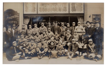 Early Baseball Oversized Photo, Nationals Vs Americans in 1915, Superb! Ex: Forbes