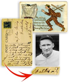 Walter Johnson ALS Lamenting Loss in Chicago During his 1st Major League Season: "I lost another