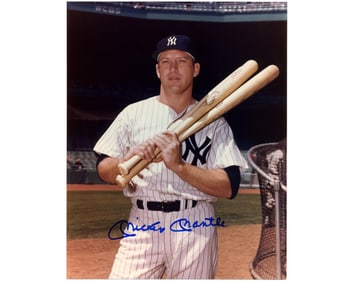 Iconic Mickey Mantle Signed Photograph