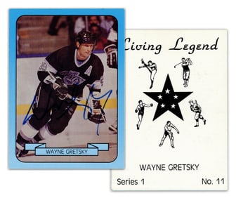 Wayne Gretsky Signed Living Legend Sports Trading Card