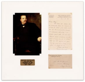 Grover Cleveland ALS to Possible Relation of Frances, Attractively Displayed
