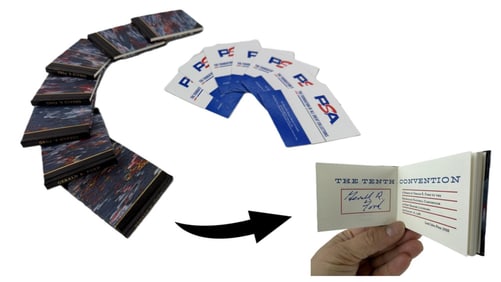 Seven Copies President Gerald Ford “THE TENTH CONVENTION” Full Hardcover Mini Book Lot