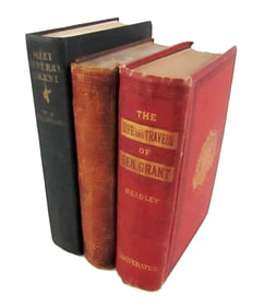 U.S. Grant Lot of 3 First Ed. Biographies, 1868-1928