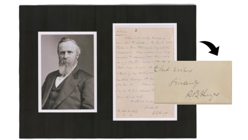 Rutherford B. Hayes ALS "debate in the Senate had taken a turn that makes my article irrelevant"