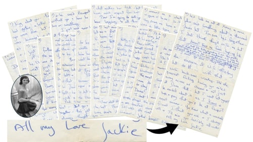 Longest Jackie Kennedy ALS - 14pp Among Most Interesting Extant - Teen Jackie Gossips About Love