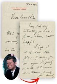 JFK ALS, Just Before Joining Navy, Writes Rare ALS to "Reverend Father"