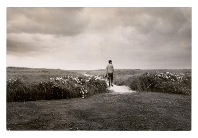 Huge "Kennedy on Hyannis Dunes", His Purported Favorite Photo of Himself! Gelatin Silver Print by