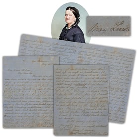 M. Lincoln Calls Abe a "great & good man, who loved & served his country so well" - Seeks Pension