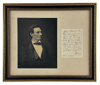 Lincoln Endorsement for Release of One of Morgan’s Raiders in October 1864, After Mom Begs for
