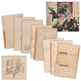 One of the Finest Lincoln Assassination Letters Extant April 15, 1865 Illustrated and Beyond