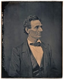 Huge Abraham Lincoln Hesler Photo, Ca. 1880 - As If He Were In The Room!