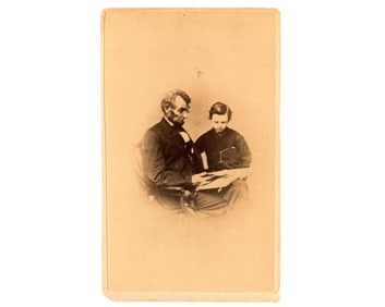 Abraham Lincoln & Son Tad CDV