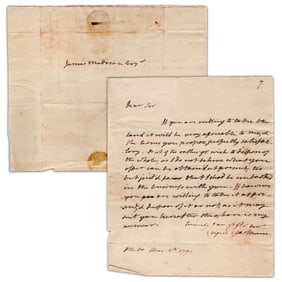 James Monroe to James Madison on Mohawk Land Deal