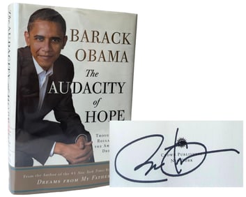 Barack Obama Signed 1st Edition of Audacity of Hope