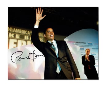 Early Barack Obama Signed Photo With JSA LOA & Letter of Provenance
