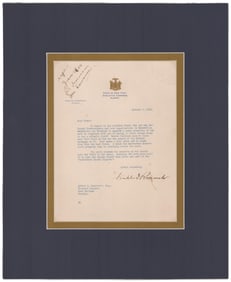 Franklin D. Roosevelt Letter to Warm Springs Rehab Center Business Manager Re: Purchasing Aviation