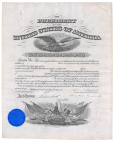 Theodore Roosevelt Signed Military Appointment For Spanish-American War Veteran Surgeon