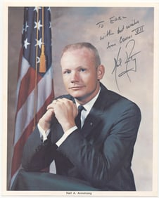 Neil Armstrong Signed Photo "with best wishes from Gemini VIII"