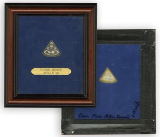 Flown Aboard Apollo 8! Framed Medal from Alan Bean