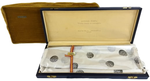 Apollo 11 Aldrin 1969 Presentation of Moon Fabric from Spain