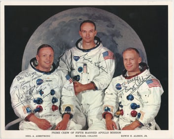 Armstrong, Collins, Aldrin Signed Photo - Prime Crew Apollo 11 - PSA Authenticated