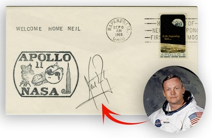 Neil Armstrong Signed Cover - Trip Back to Wapakoneta After Moon Landing, Pre-Cert Zarelli