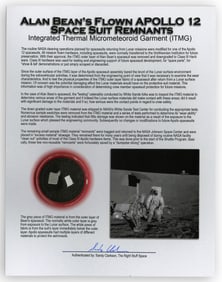 Alan Bean's Flown Apollo 12 Space Suit Remnant