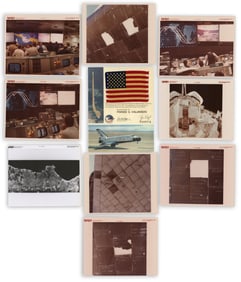 Mini US Flag Flown on 2nd Space Shuttle Columbia Flight & STS-2 Photos