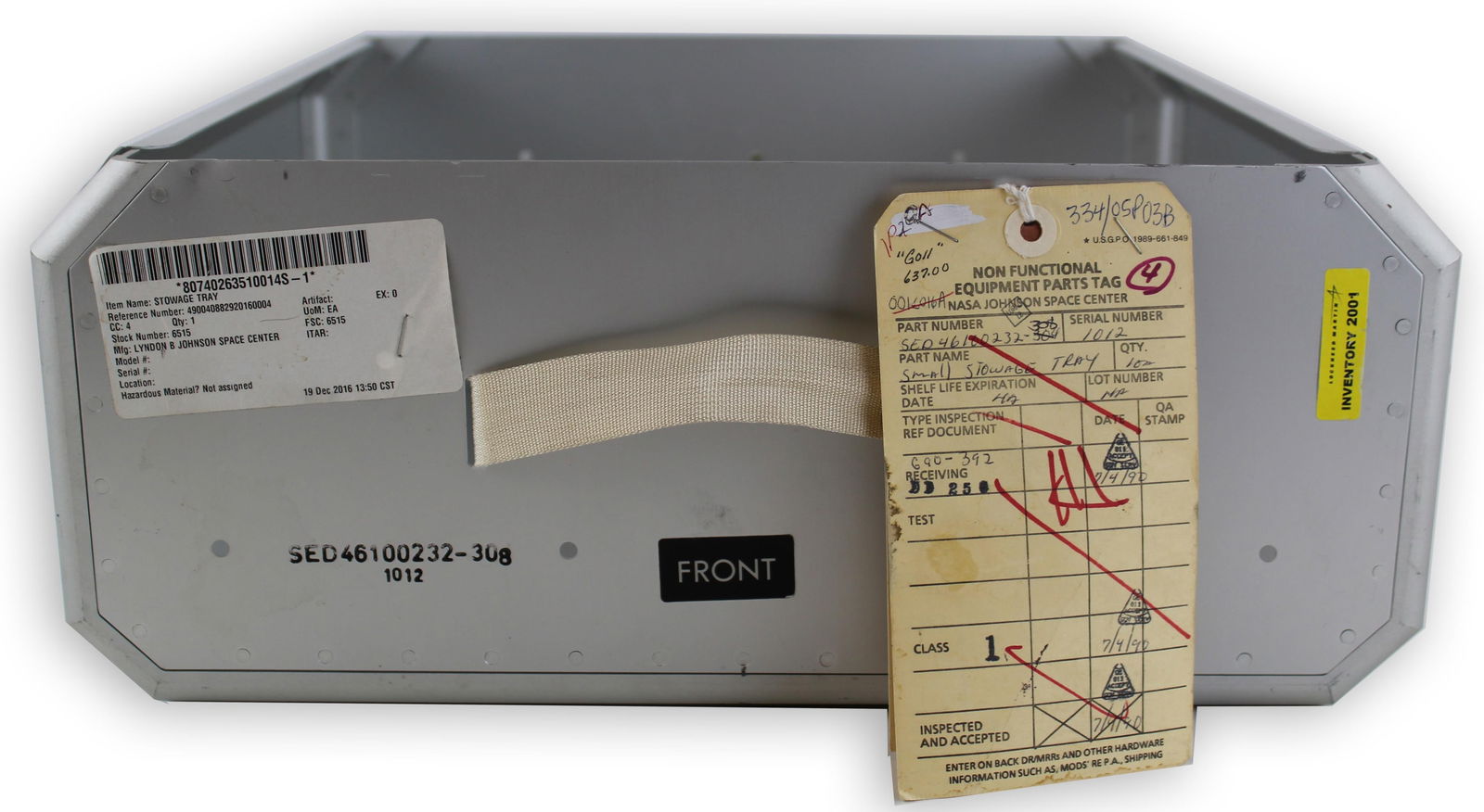 NASA Space Shuttle Space Lab Storage Tray (1 of 6)