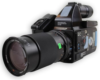 Flown NASA Hasselblad 203S Space Camera on Endeavour STS-111, With Components, Data Module & Flown F