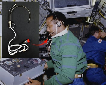Flown STS-130 Endeavour Headset