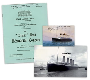 Youngest Titanic Survivor Millvina Dean (3) Signed Items