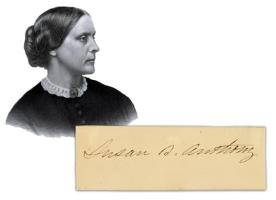 Susan B. Anthony Lovely Signature