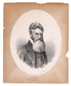 John Brown Oversized Lithograph Published Same Year of His Execution