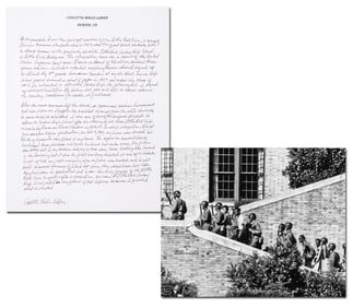 Moving Remembrance by Carlotta LaNier, Little Rock Nine's Youngest Member