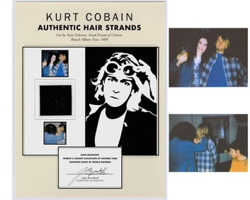 Kurt Cobain’s Hair, Collected By His Barber in 1989