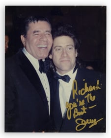 Jerry Lewis to Richard Lewis - Photo Inscribed from One Comedy Legend to Another, Ex- Richard Lewis