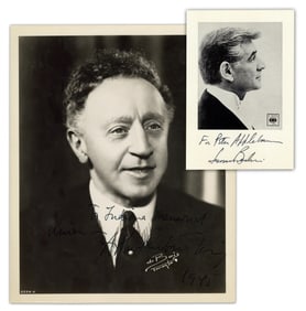 Dealer's Lot: Rubinstein & Bernstein SPs, Two Important 20th C. Jewish Musicians