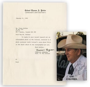 Elvis's Manager "The Colonel" SP With TLS from Office