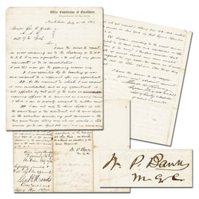 Chaplain for Colored Troops ALS Endorsed & Signed by Nathaniel P. Banks