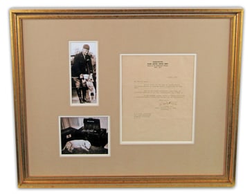 Patton War-Dated TLS Re: His Famous Bullterrier: "Willie is collaborating with a German Dobermann. I