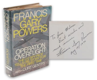 Francis Gary Powers Signed 1st Ed. "Operation Overflight"
