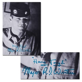 U.S. Army Major Dick Winters Signed Photo, Decorated Commander of "Easy Company"
